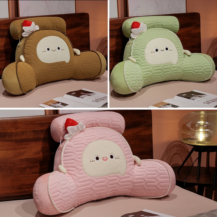 91家纺网 家纺一手货源 找家纺 （总）仟亿莱 2025新款瑞士卷蛋糕乳胶拥抱式腰靠