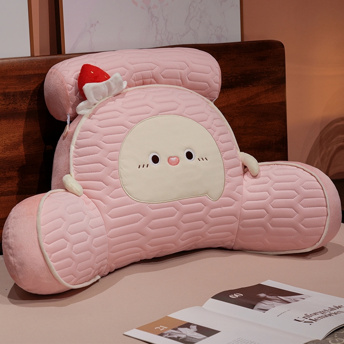 仟亿莱 2025新款瑞士卷蛋糕乳胶拥抱式腰靠 草莓味乳胶拥抱