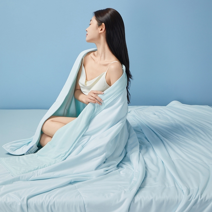 91家纺网 家纺一手货源 找家纺 （总）样样红被业 2025新款某朵同款深睡双感夏凉被空调被冰清