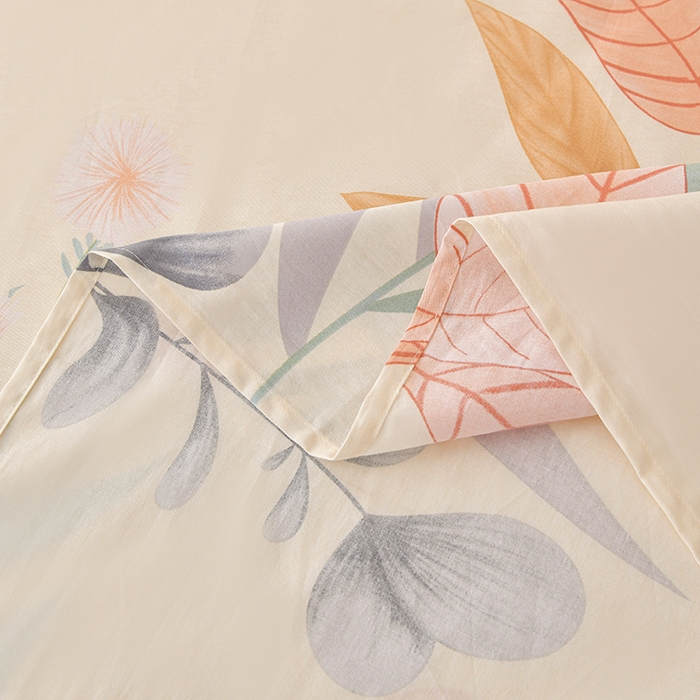 91家纺网 家纺一手货源 找家纺 宇彬家纺 2025直播新款13070全棉纯棉印花双人单床单枕套三件套喷气小清新简约学生被单