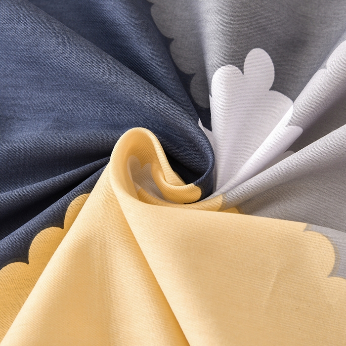 91家纺网 家纺一手货源 找家纺 宇彬家纺 2025直播新款13070全棉纯棉印花双人单床单枕套三件套喷气小清新简约学生被单