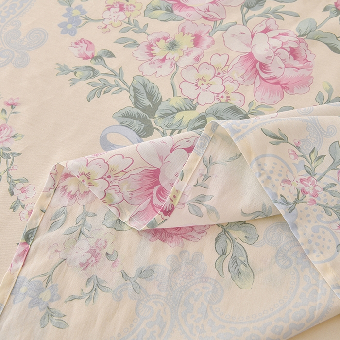 91家纺网 家纺一手货源 找家纺 宇彬家纺 2025直播新款13070全棉纯棉印花双人单床单枕套三件套喷气小清新简约学生被单