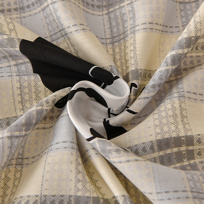 91家纺网 家纺一手货源 找家纺 宇彬家纺 2025直播新款13070全棉纯棉印花双人单床单枕套三件套喷气小清新简约学生被单