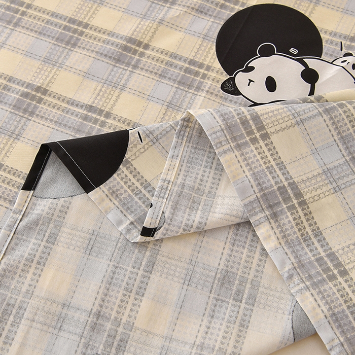 91家纺网 家纺一手货源 找家纺 宇彬家纺 2025直播新款13070全棉纯棉印花双人单床单枕套三件套喷气小清新简约学生被单