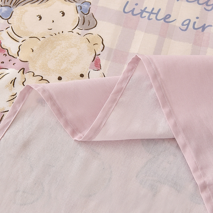 91家纺网 家纺一手货源 找家纺 宇彬家纺 2025直播新款13070全棉纯棉印花双人单床单枕套三件套喷气小清新简约学生被单