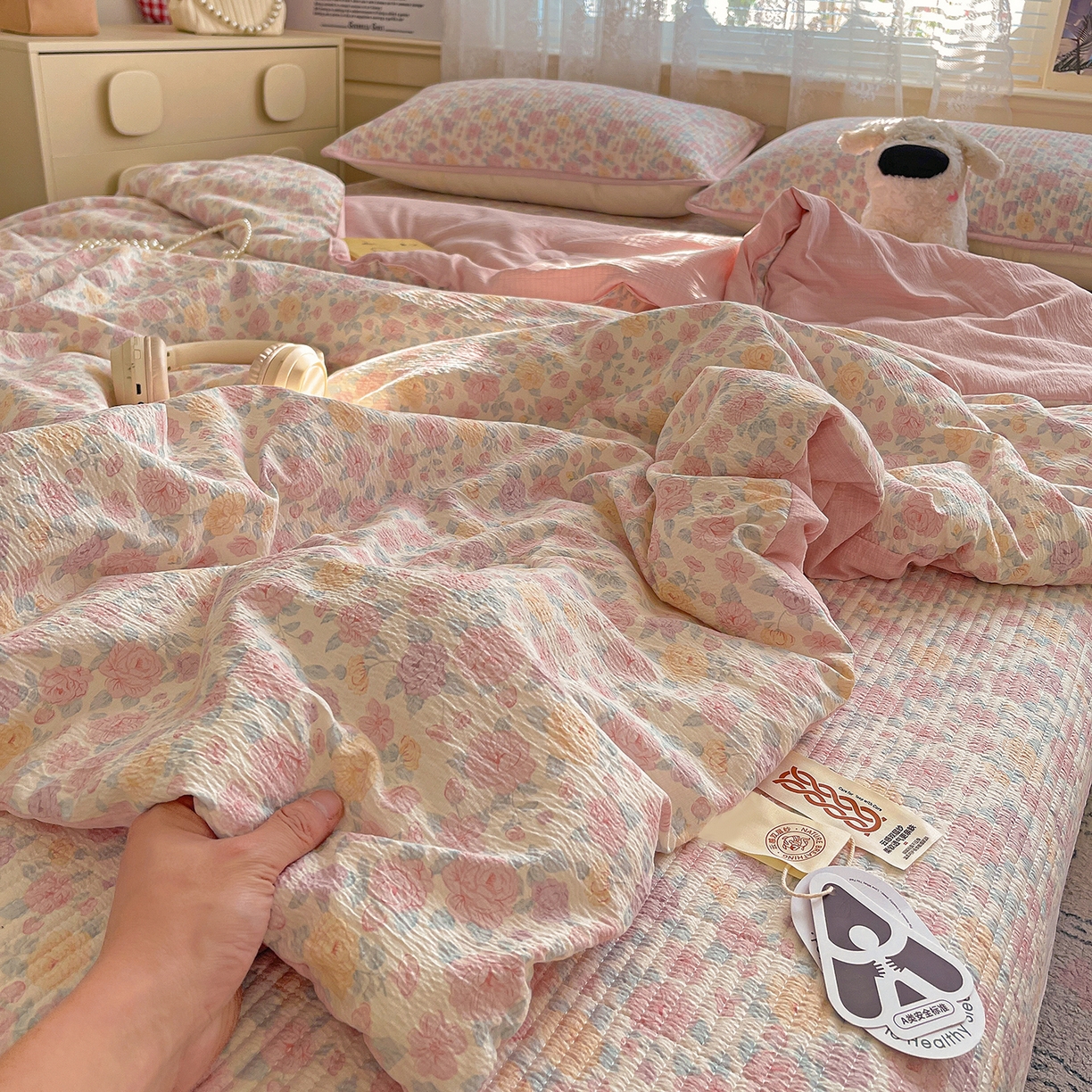 91家纺网 家纺一手货源 找家纺 （总）繁花家居 2025新款超爆款床盖款夏被夏凉被空调被四件套