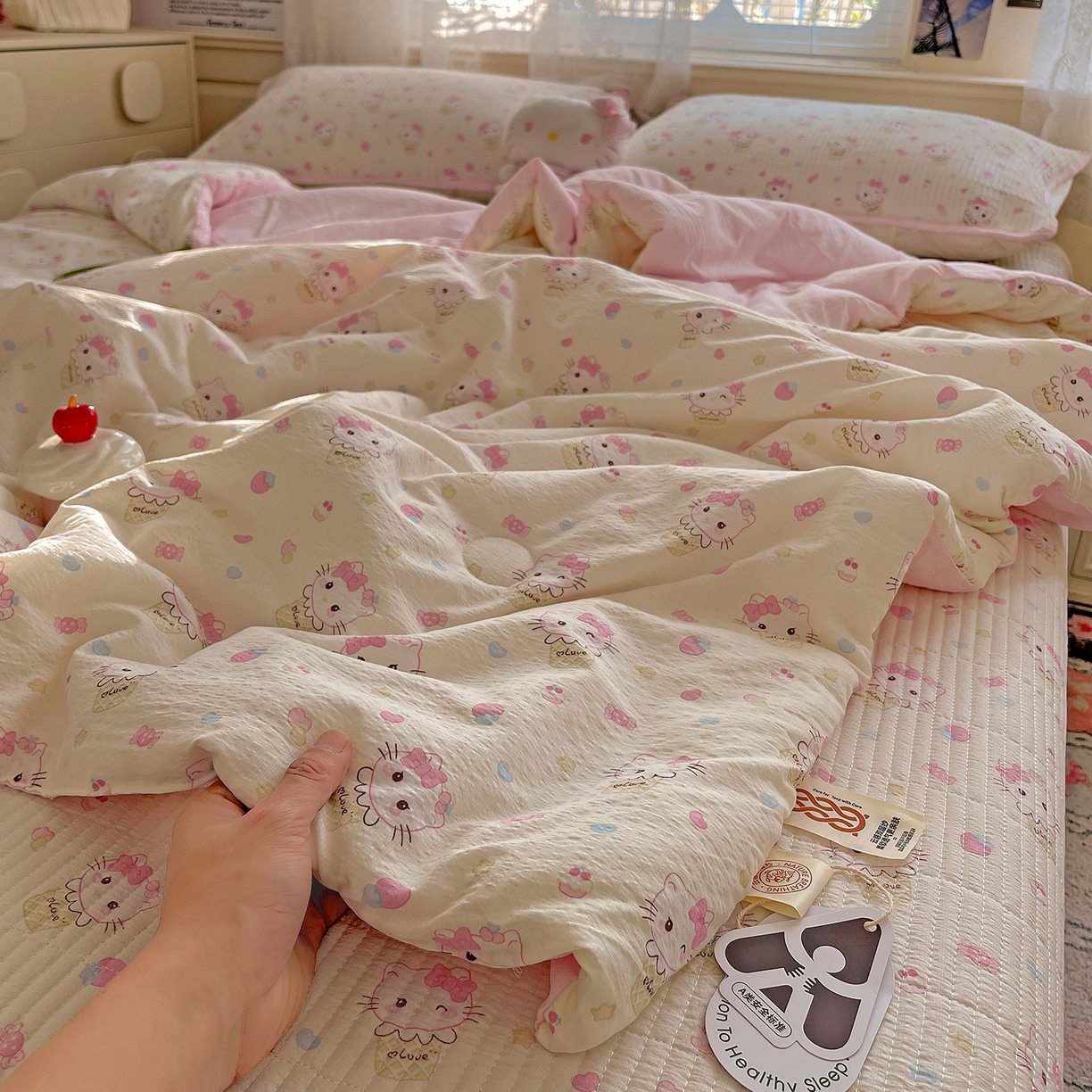 91家纺网 家纺一手货源 找家纺 （总）繁花家居 2025新款超爆款床盖款夏被夏凉被空调被四件套