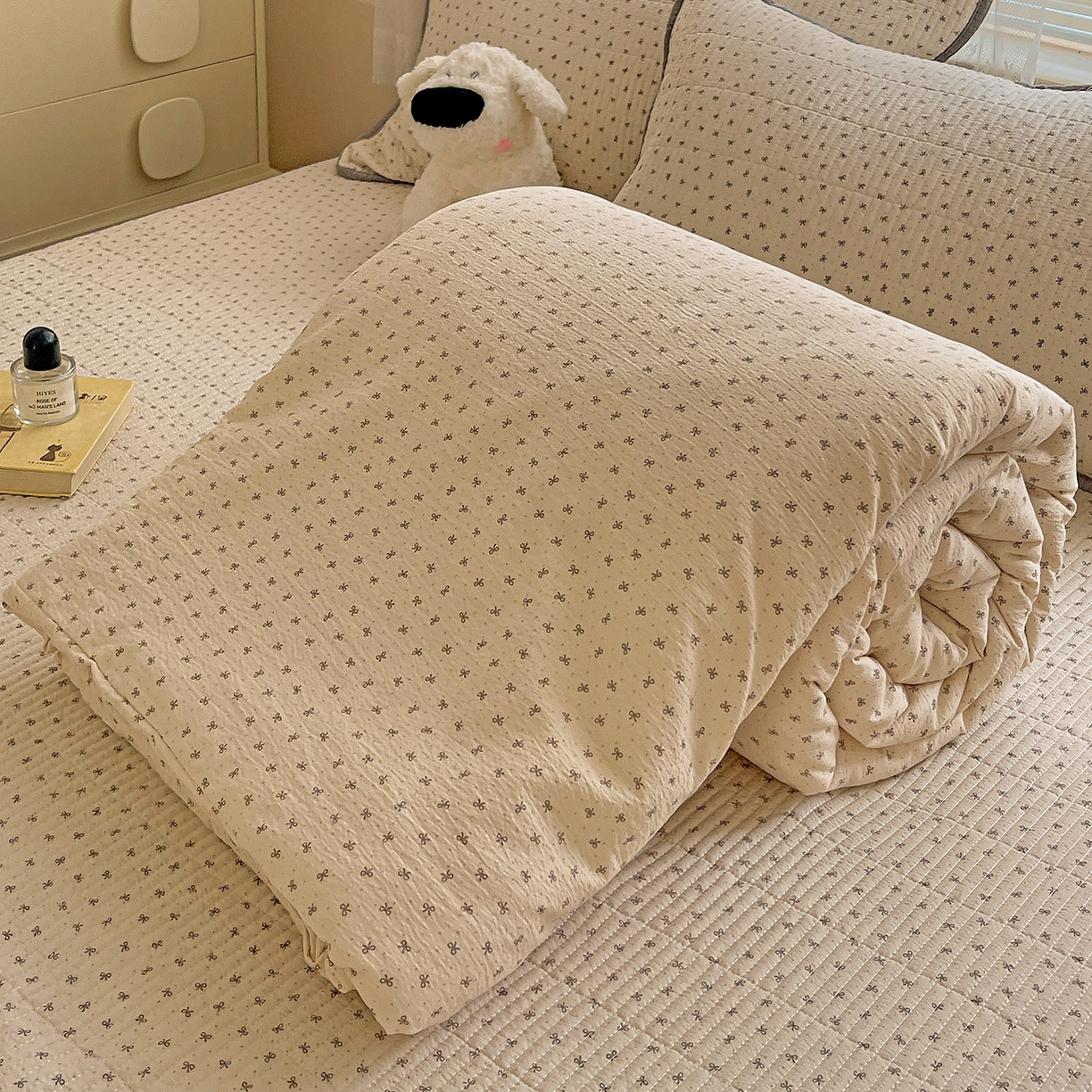 91家纺网 家纺一手货源 找家纺 繁花家居 2025新款超爆款床盖款夏被夏凉被空调被四件套 床盖款-蝴蝶可可