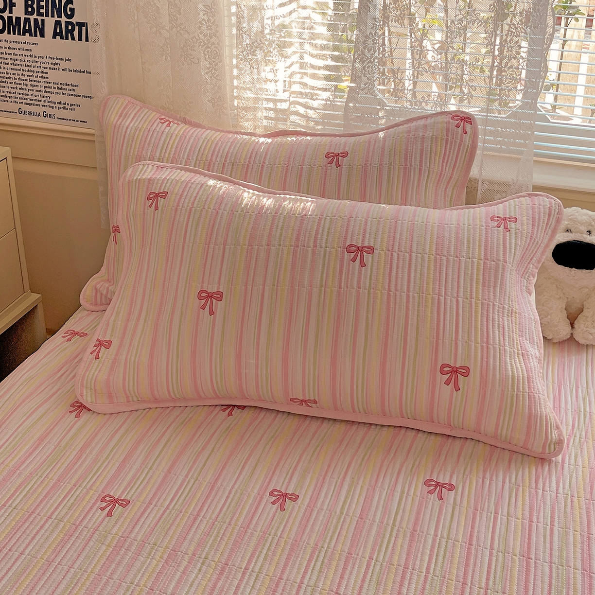 91家纺网 家纺一手货源 找家纺 繁花家居 2025新款超爆款床盖款夏被夏凉被空调被四件套 床盖款-甜心物语