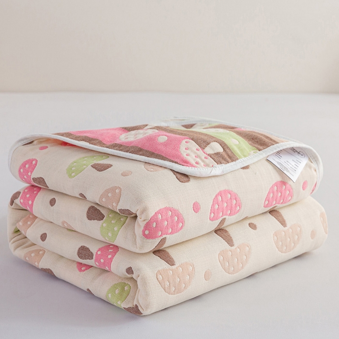 91家纺网 家纺一手货源 找家纺 （总）乐家2023新款A类六层纱全棉纱布毯毛巾被