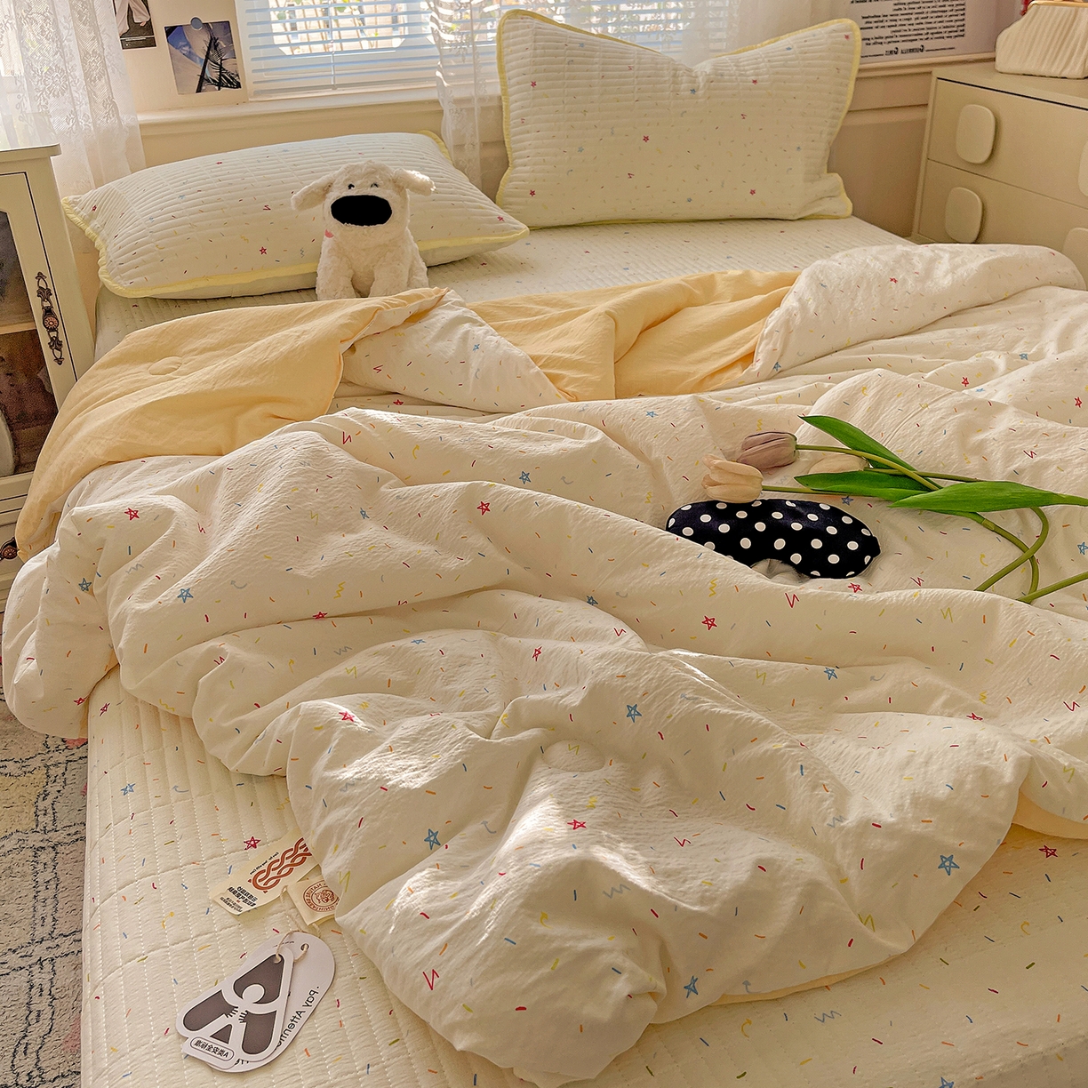 91家纺网 家纺一手货源 找家纺 繁花家居 2025新款超爆款床盖款夏被夏凉被空调被四件套 床盖款-织女梦