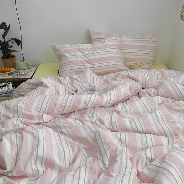 91家纺网 家纺一手货源 找家纺 （总）柚可家居 2024秋季新款全棉色织水洗棉