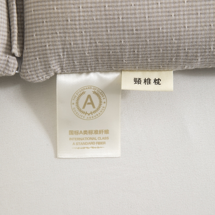 91家纺网 家纺一手货源 找家纺 织布人 2025春夏新款荞麦枕全棉纯棉牵引组合枕反弓拉伸颈椎枕头可拆卸两用枕芯单枕芯 菱形牵引组合枕-灰色【大号】