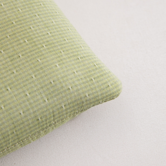 91家纺网 家纺一手货源 找家纺 织布人 2025春夏新款荞麦枕全棉纯棉牵引组合枕反弓拉伸颈椎枕头可拆卸两用枕芯单枕芯 菱形牵引组合枕-绿色【大号】