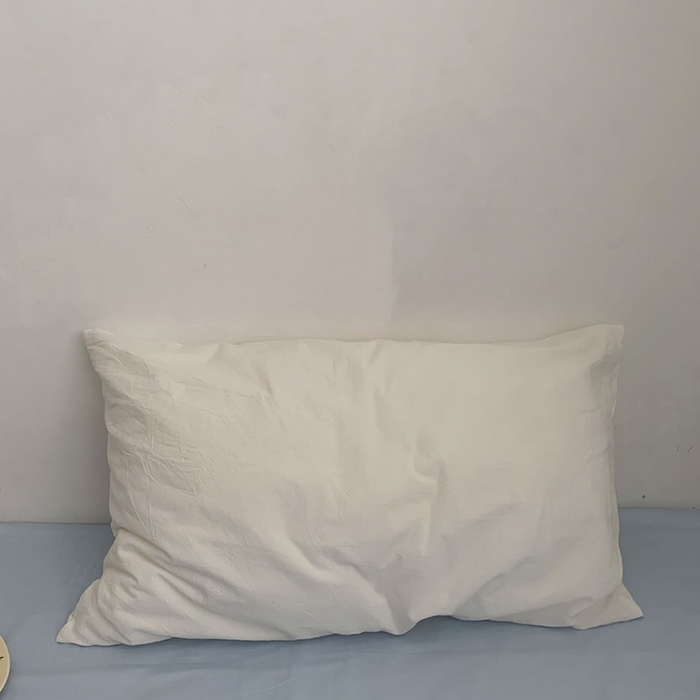 柚可家居 2024秋季新款全棉纯棉单枕套11 白色单枕套