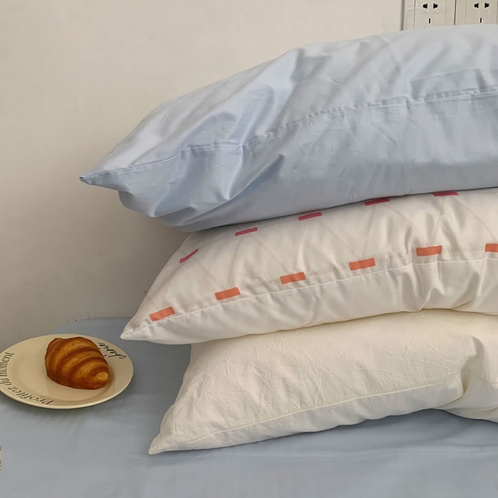 91家纺网 家纺一手货源 找家纺 柚可家居 2024秋季新款全棉纯棉单枕套11 皮埃诺单枕套