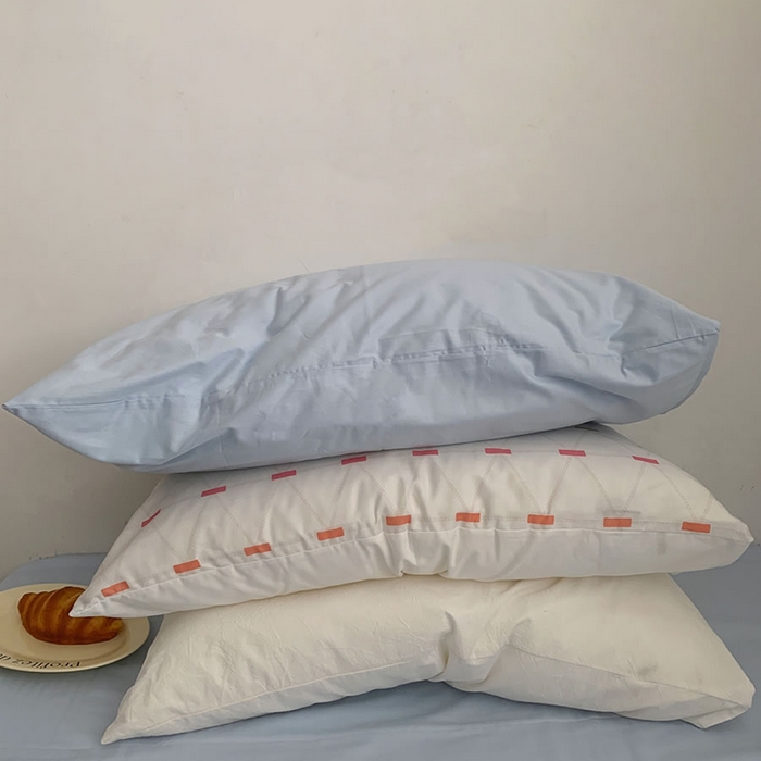 91家纺网 家纺一手货源 找家纺 柚可家居 2024秋季新款全棉纯棉单枕套11 森绿单枕套