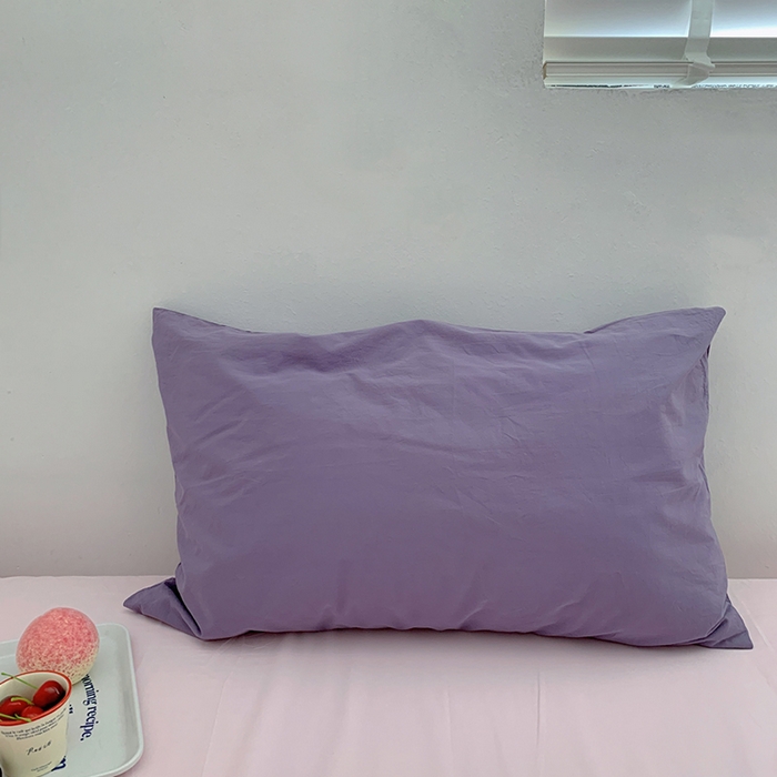 （总）柚可家居 2024新款纯棉40支色织纯色印花单枕套9