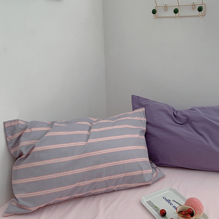 91家纺网 家纺一手货源 找家纺 （总）柚可家居 2024新款纯棉40支色织纯色印花单枕套9