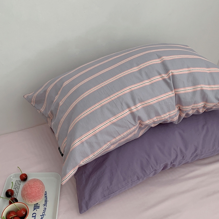 91家纺网 家纺一手货源 找家纺 （总）柚可家居 2024新款纯棉40支色织纯色印花单枕套9