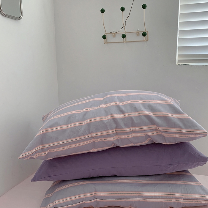 91家纺网 家纺一手货源 找家纺 （总）柚可家居 2024新款纯棉40支色织纯色印花单枕套9