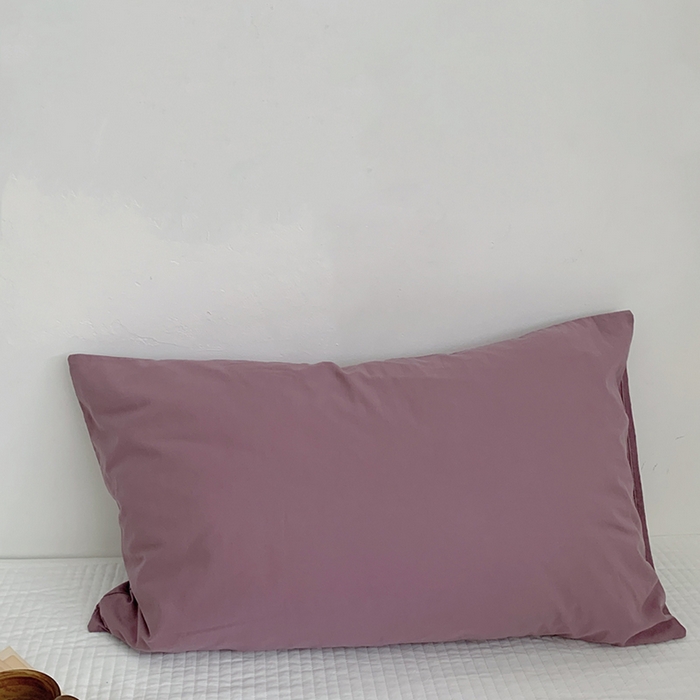 （总）柚可家居 2024新款纯棉40支色织纯色印花单枕套8