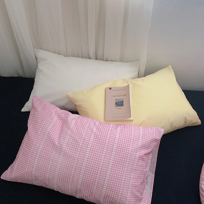 91家纺网 家纺一手货源 找家纺 柚可家居 2024秋季新款全棉纯棉单枕套11 天兰单枕套