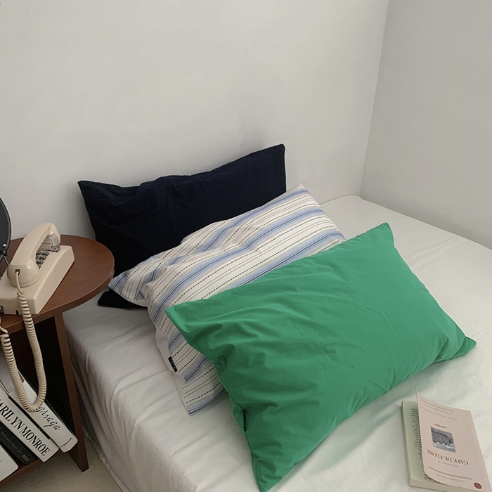 91家纺网 家纺一手货源 找家纺 柚可家居 2024秋季新款全棉纯棉单枕套11 西塞条纹单枕套