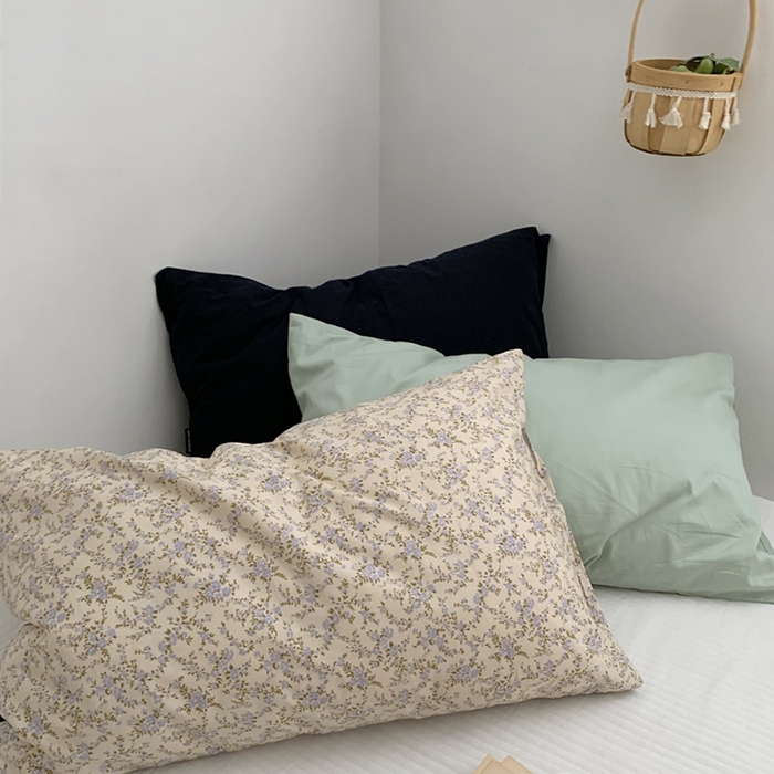 91家纺网 家纺一手货源 找家纺 （总）柚可家居 2024新款纯棉40支色织纯色印花单枕套7