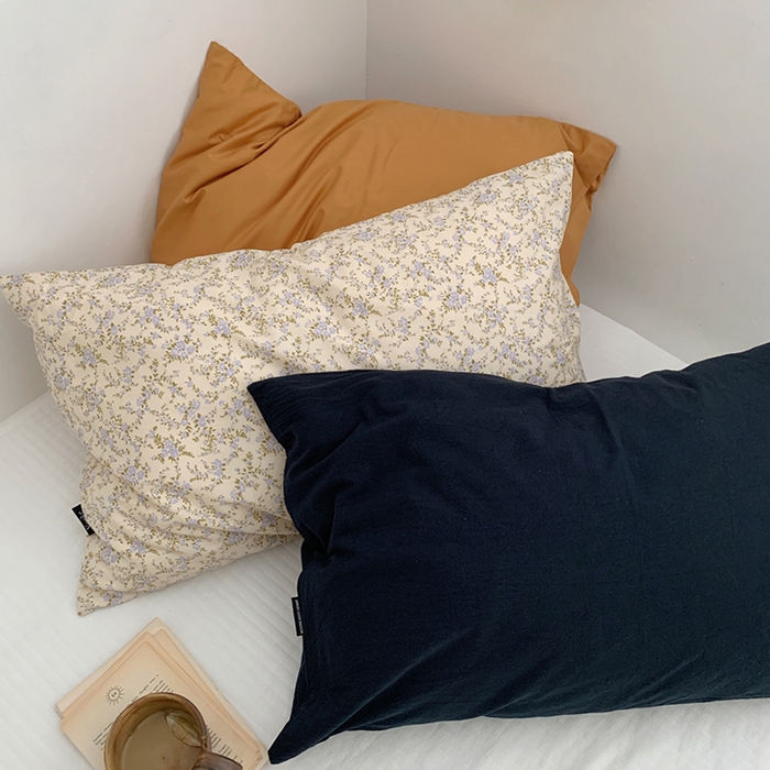 91家纺网 家纺一手货源 找家纺 （总）柚可家居 2024新款纯棉40支色织纯色印花单枕套7