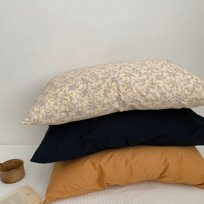 91家纺网 家纺一手货源 找家纺 柚可家居 2024新款纯棉40支色织纯色印花单枕套7 焦糖咖