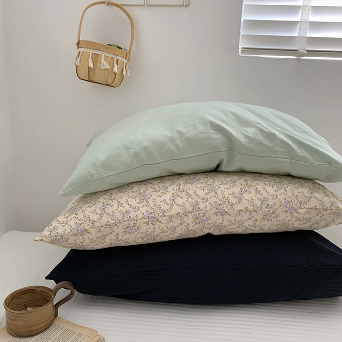 91家纺网 家纺一手货源 找家纺 柚可家居 2024新款纯棉40支色织纯色印花单枕套7 焦糖咖