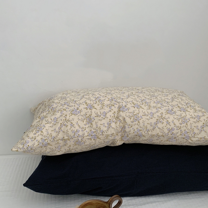 91家纺网 家纺一手货源 找家纺 柚可家居 2024新款纯棉40支色织纯色印花单枕套7 焦糖咖