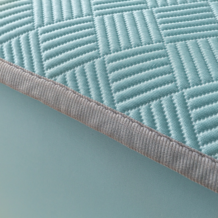 91家纺网 家纺一手货源 找家纺 （总）欧邦 2025新款雅阁系列提花冰豆豆床笠款夏被四件套