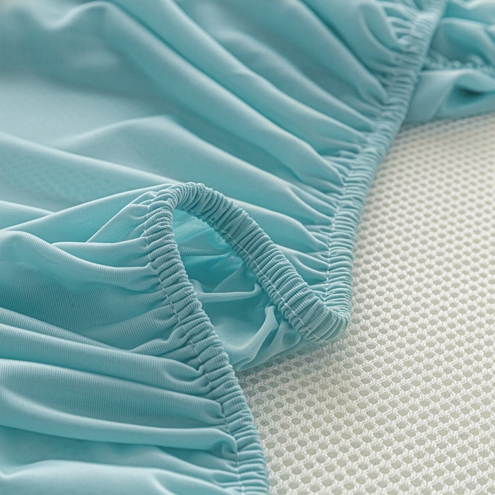 91家纺网 家纺一手货源 找家纺 （总）欧邦 2025新款雅阁系列提花冰豆豆床笠款夏被四件套