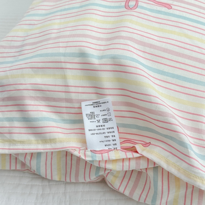 91家纺网 家纺一手货源 找家纺 （总）柚可家居 2024新款纯棉40支色织纯色印花单枕套5