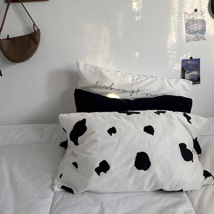 91家纺网 家纺一手货源 找家纺 （总）柚可家居 2024新款纯棉40支色织纯色印花单枕套1