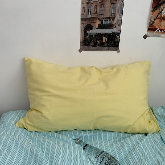 91家纺网 家纺一手货源 找家纺 柚可家居 2024新款40支色织全棉水洗棉三拼四件套 雾岛