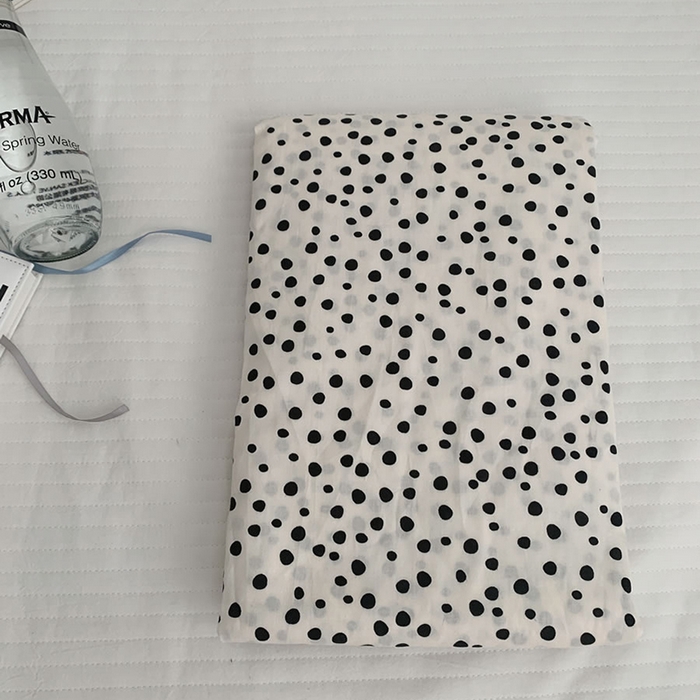 91家纺网 家纺一手货源 找家纺 柚可家居 2024新款40支斜纹133*72纯棉斜纹印花单床单床笠2 点点