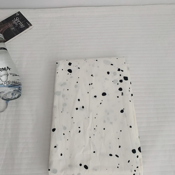 91家纺网 家纺一手货源 找家纺 柚可家居 2024新款40支斜纹133*72纯棉斜纹印花单床单床笠2 墨点