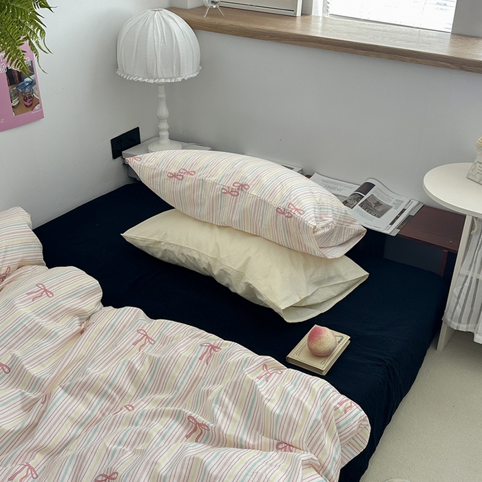 91家纺网 家纺一手货源 找家纺 （总）柚可家居 2024秋季新款40支全棉斜纹四件套-小漫春