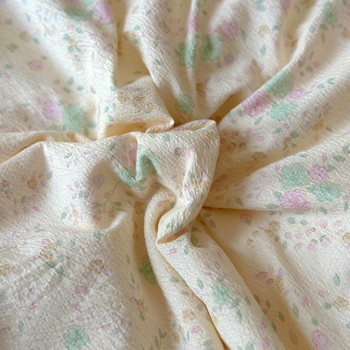 91家纺网 家纺一手货源 找家纺 一比一家纺 2025新款云感皱皱纱花边床裙四件套多功能夏被夏凉被空调被四件套四季通用 苏打薄荷