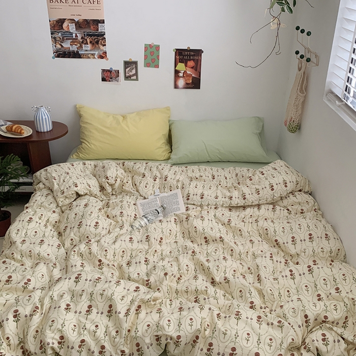 柚可家居 2024秋季新款40支全棉斜纹四件套-小漫春 小漫春