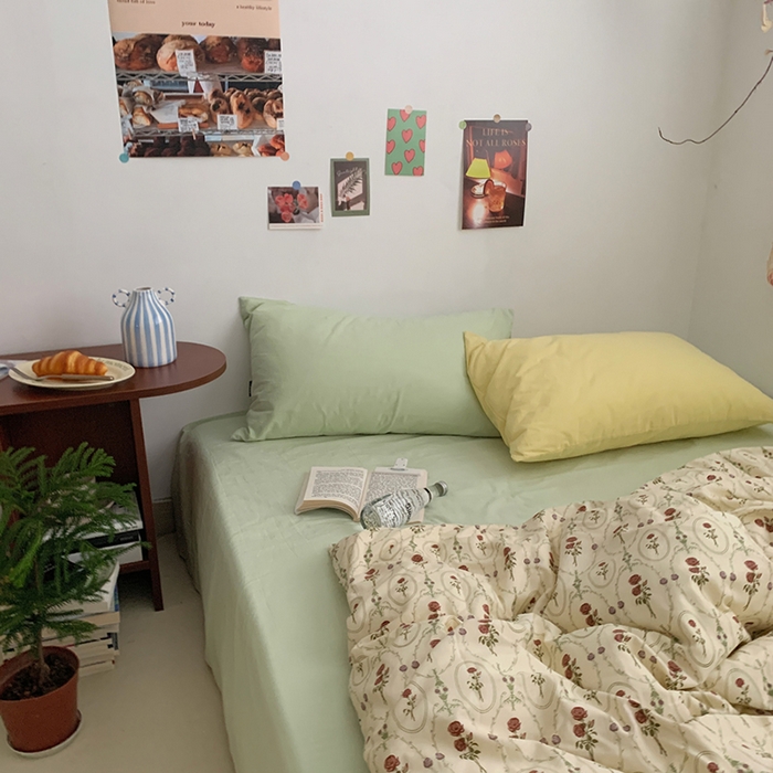 91家纺网 家纺一手货源 找家纺 柚可家居 2024秋季新款40支全棉斜纹四件套-小漫春 小漫春