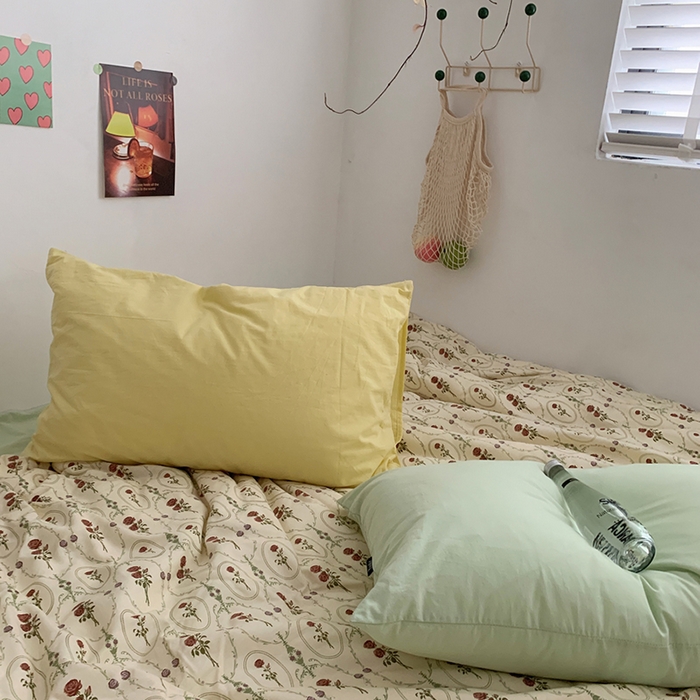 91家纺网 家纺一手货源 找家纺 柚可家居 2024秋季新款40支全棉斜纹四件套-小漫春 小漫春