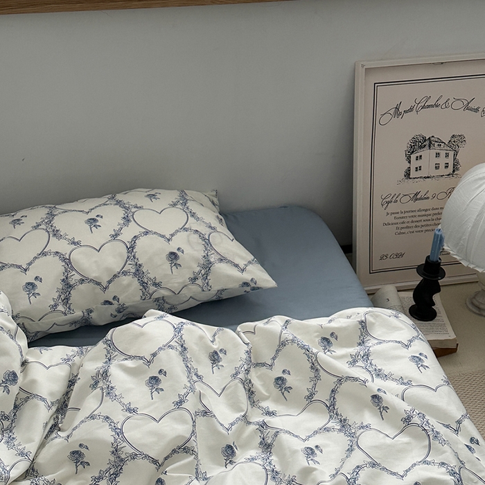 91家纺网 家纺一手货源 找家纺 柚可家居 2024秋季新款40支全棉斜纹四件套-小漫春 海洋之心