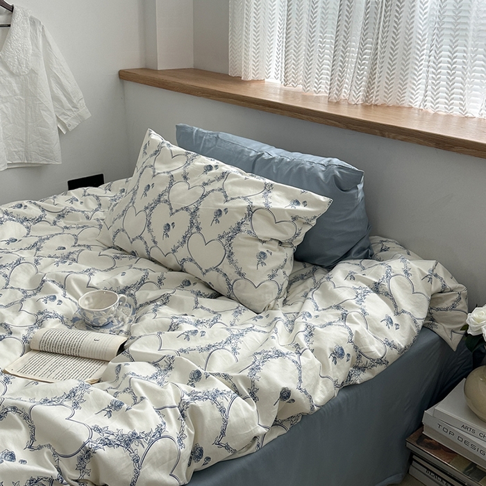 91家纺网 家纺一手货源 找家纺 柚可家居 2024秋季新款40支全棉斜纹四件套-小漫春 海洋之心