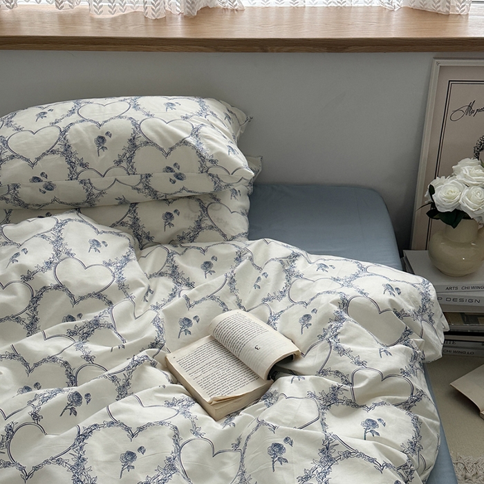 91家纺网 家纺一手货源 找家纺 柚可家居 2024秋季新款40支全棉斜纹四件套-小漫春 海洋之心