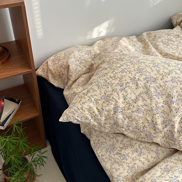 91家纺网 家纺一手货源 找家纺 柚可家居 2024秋季新款40支全棉斜纹四件套-小漫春 秋意浓