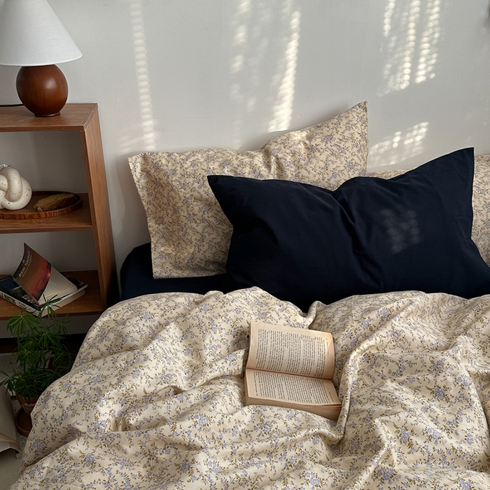 91家纺网 家纺一手货源 找家纺 柚可家居 2024秋季新款40支全棉斜纹四件套-小漫春 秋意浓